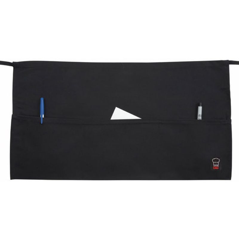APRON WAIST BLACK 3 POCKET 21X12