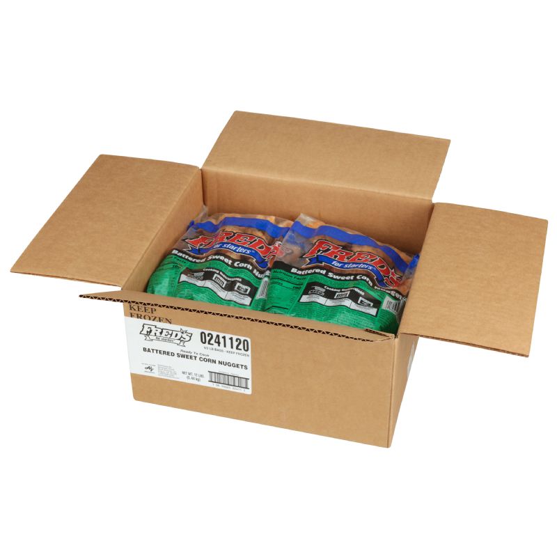 APPETIZER CORN NUGGET BATTERED 6 2 LB CASE