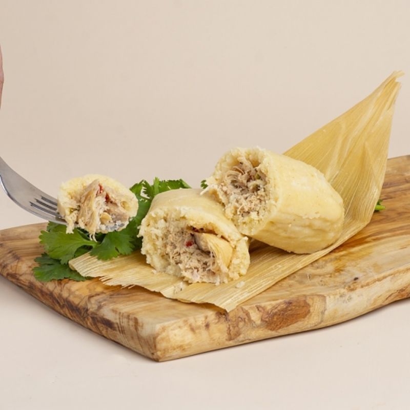 TAMALE GREEN CHILE AND CHICKEN