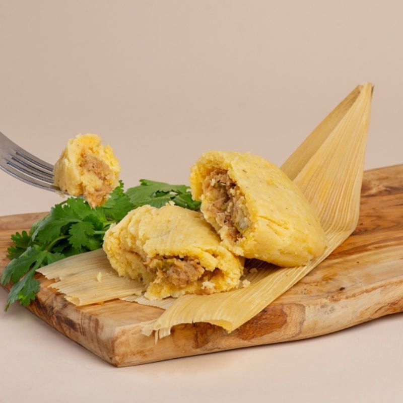 TAMALE GREEN CHILE PORK CHEESE