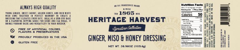 DRESSING GINGER MISO HONEY