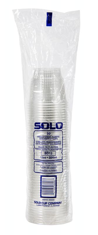 CONTAINER PLST SUNDAE CLR 12OZ