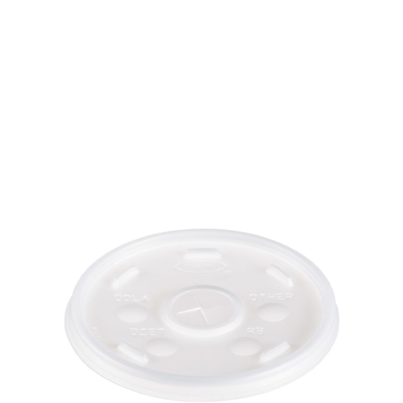 LID PLASTIC TRANS STRAW SLOT