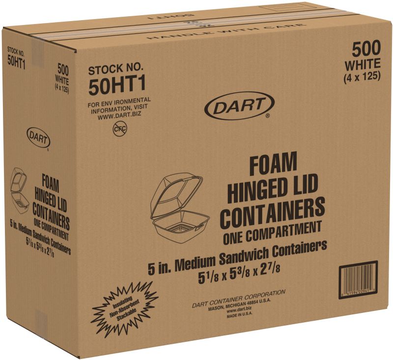 CONTAINER FOAM HNGD SAND 5