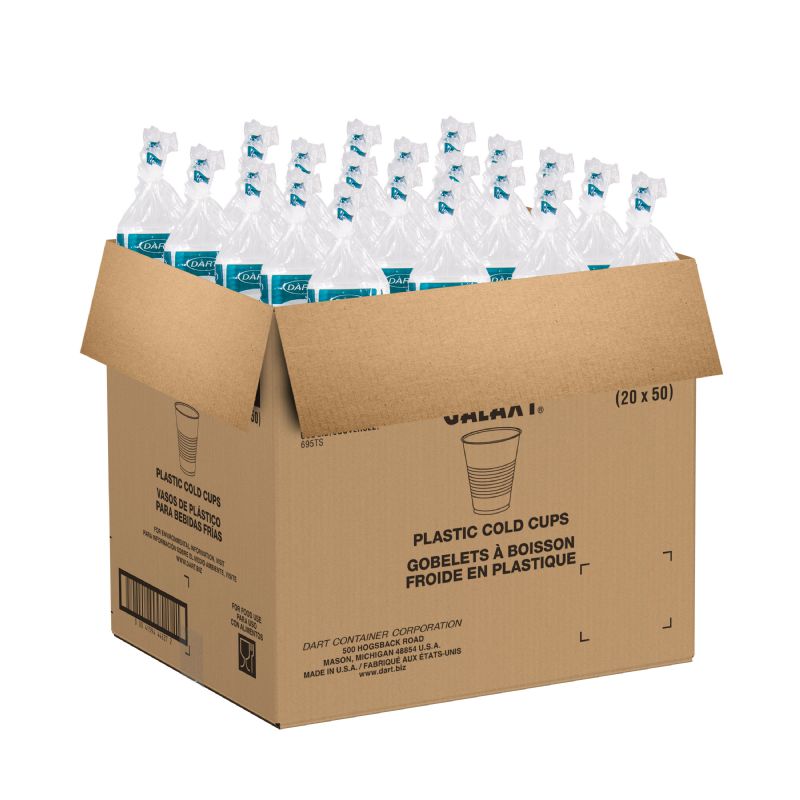 CUP PLASTIC TRANSLUCENT 12 OZ