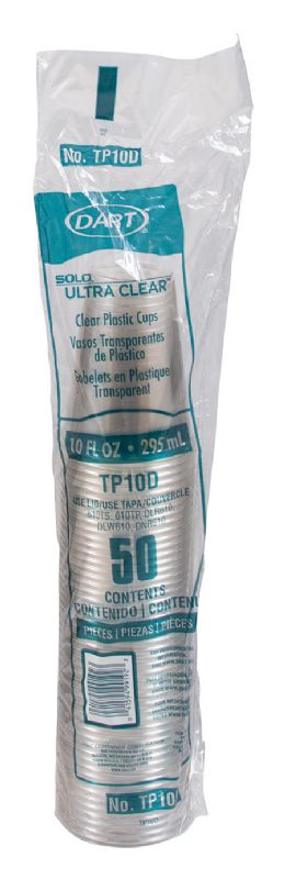 CUP PLASTIC CLEAR 10 0Z