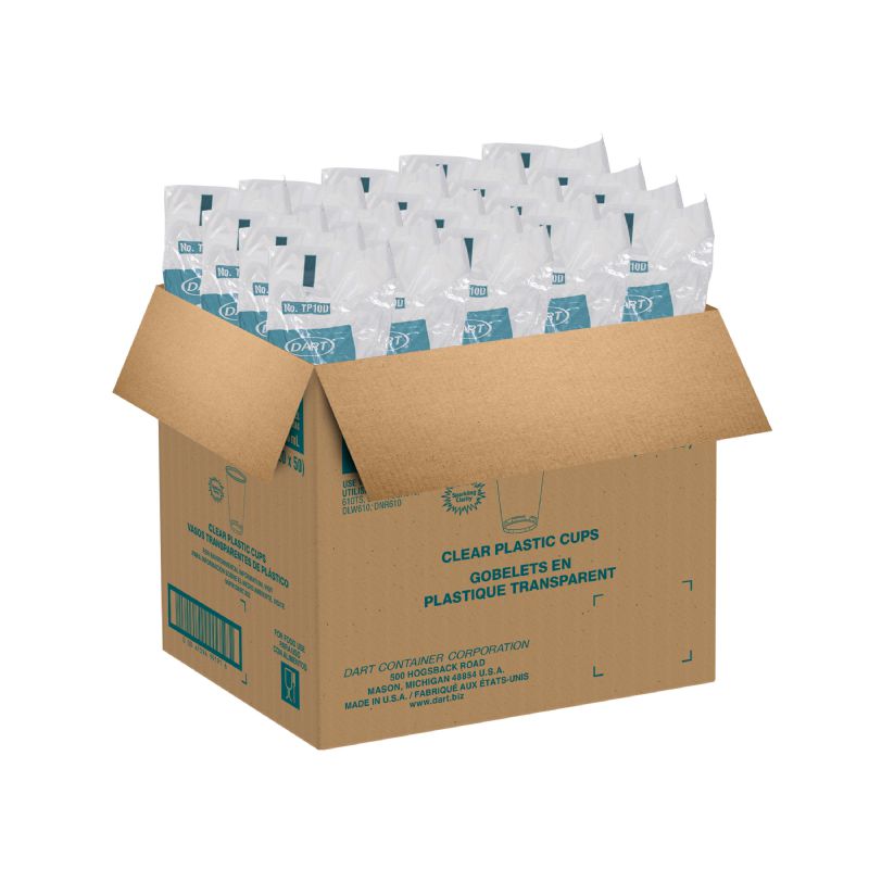 CUP PLASTIC CLEAR 10 0Z