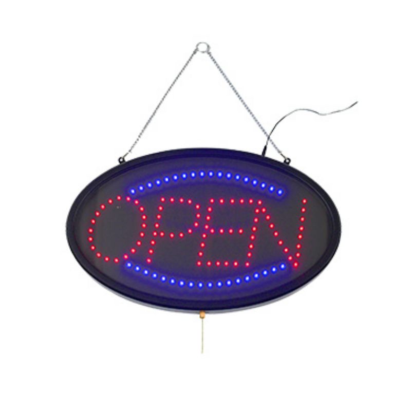 SIGN LED "OPEN" W/DUST COVER