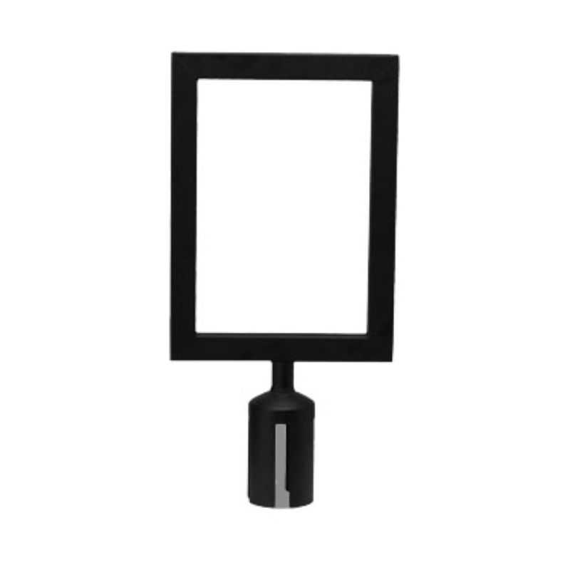 FRAME - STANCHION SIGN BLACK