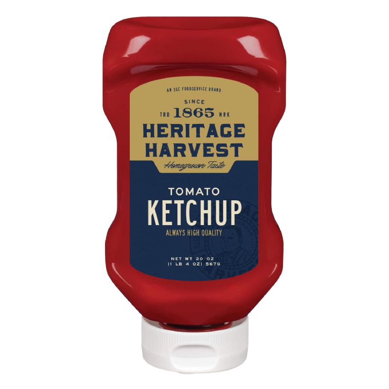 KETCHUP BOTTLE RED UPSIDE DOWN