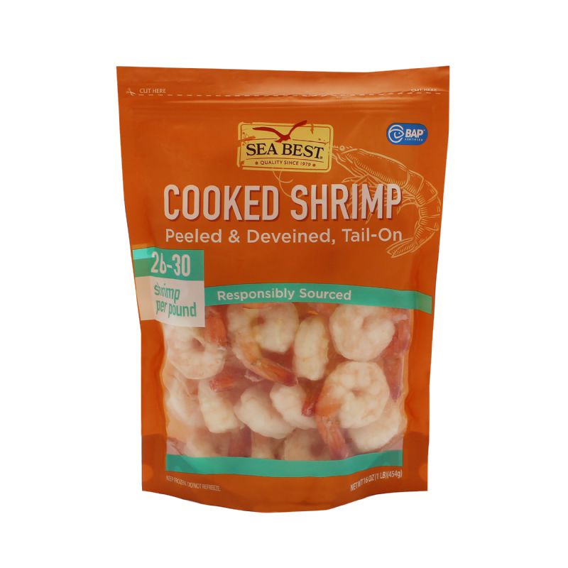 SHRIMP COOKED PD TAIL ON 26 30