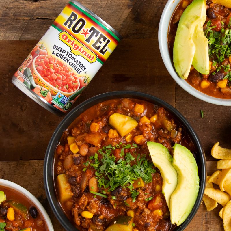 TOMATO DICED GREEN CHILI ROTEL