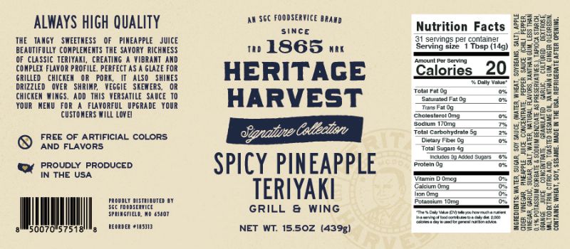 SAUCE SPICY PINEAPPLE TERIYAKI