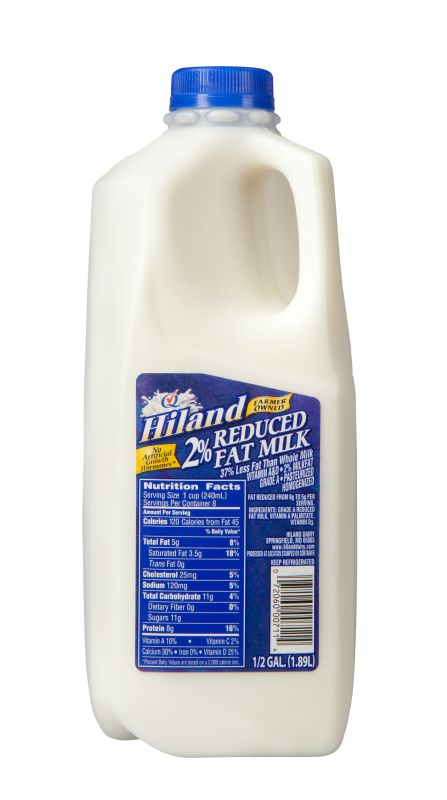 MILK 2% HALF GALLON