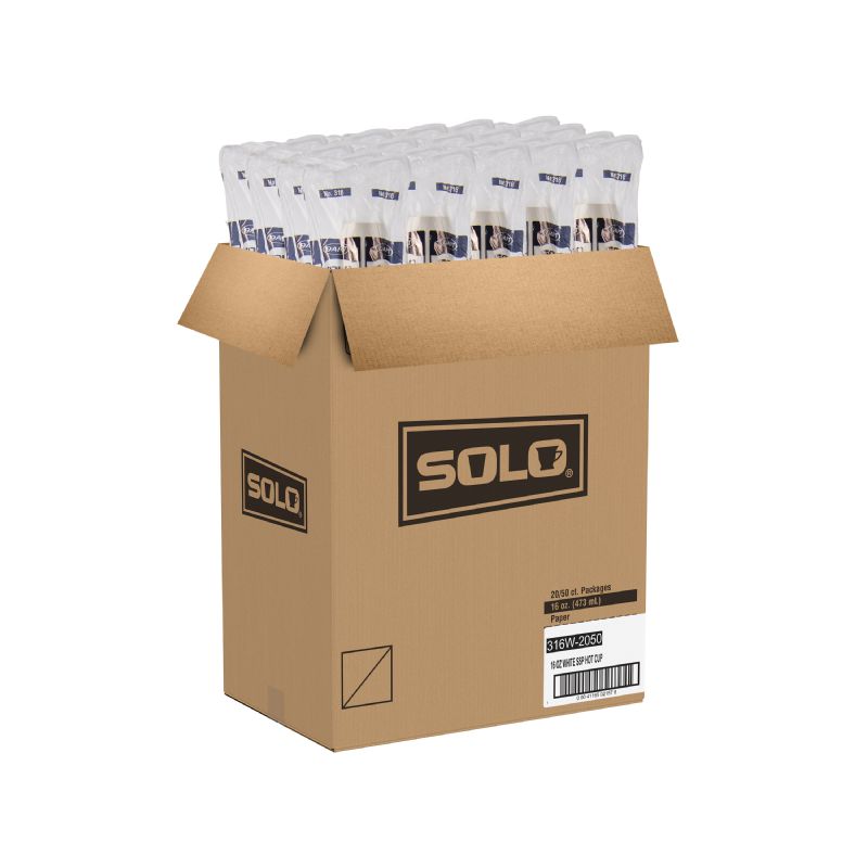 CUP PAPER HOT WHITE 16 OZ