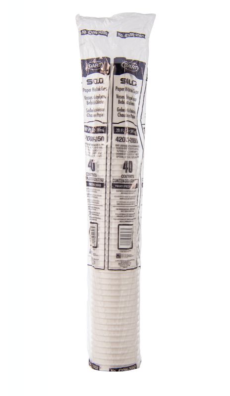 CUP PAPER HOT WHITE 20 OZ