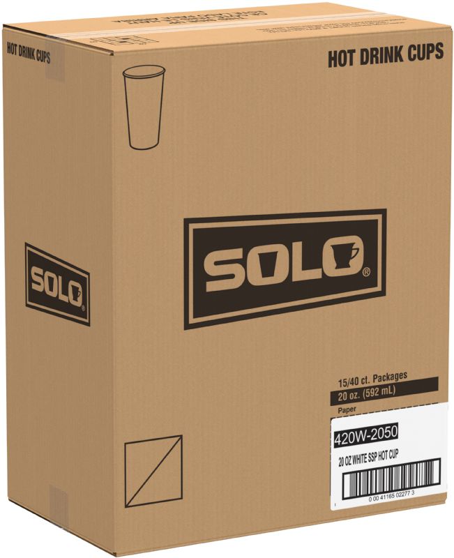 CUP PAPER HOT WHITE 20 OZ