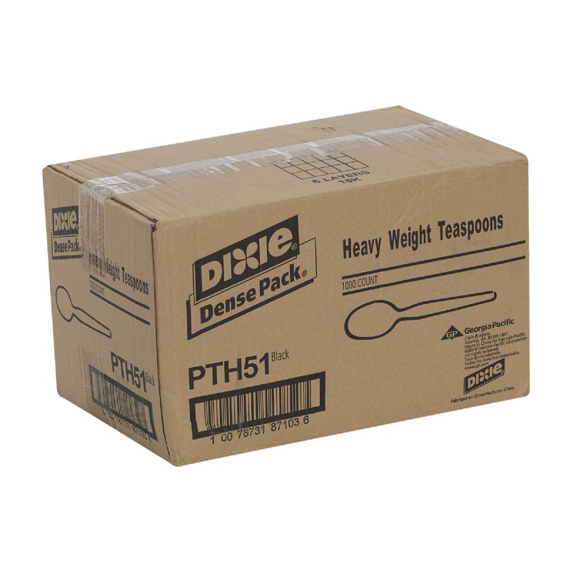 SPOON PLASTIC HEAVY WEIGHT WHT