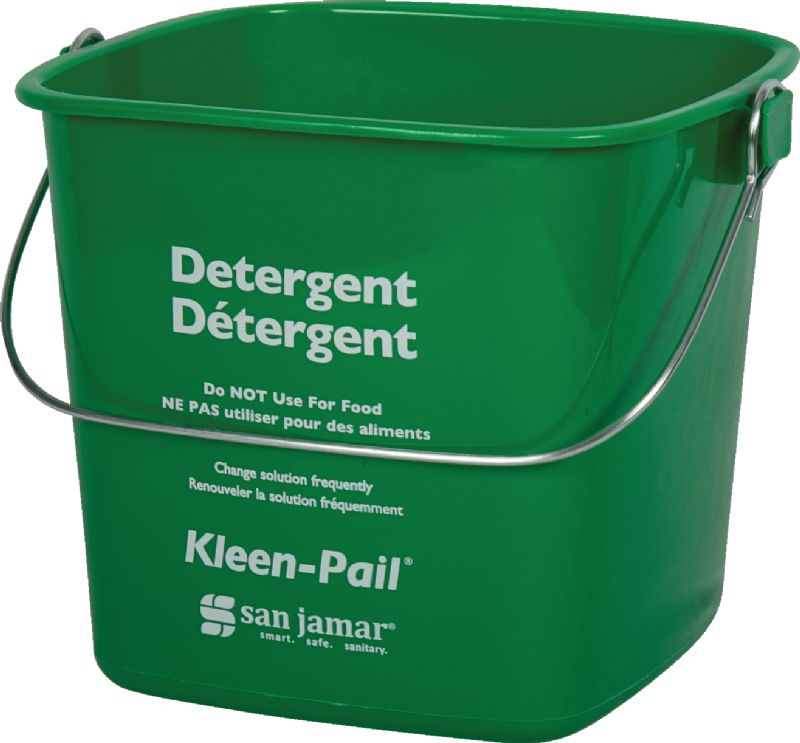 PAIL KLEEN GREEN PLASTIC 3 QT