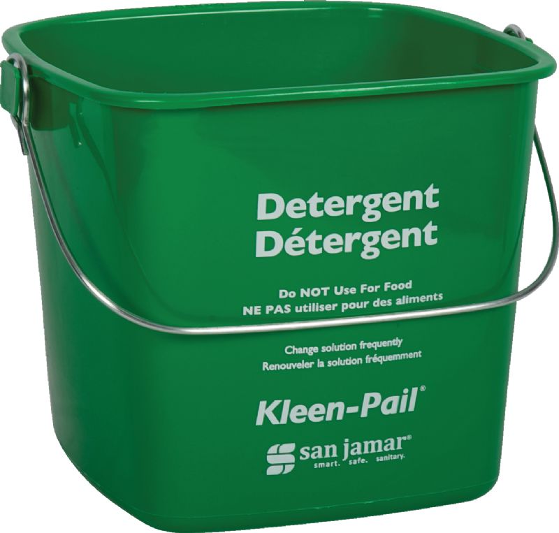 PAIL KLEEN GREEN PLASTIC 3 QT