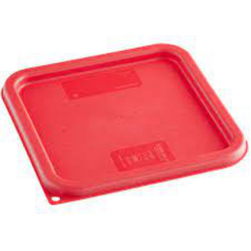 LID CONTAINER FOOD SQUARE RED 6-8 QT