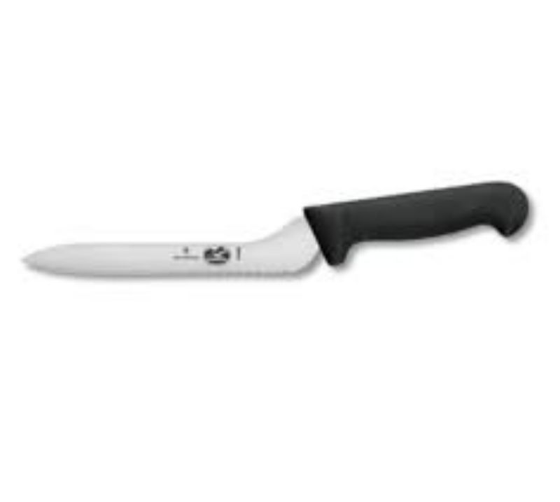 KNIFE BREAD OFFSET BLADE BLACK 7.5