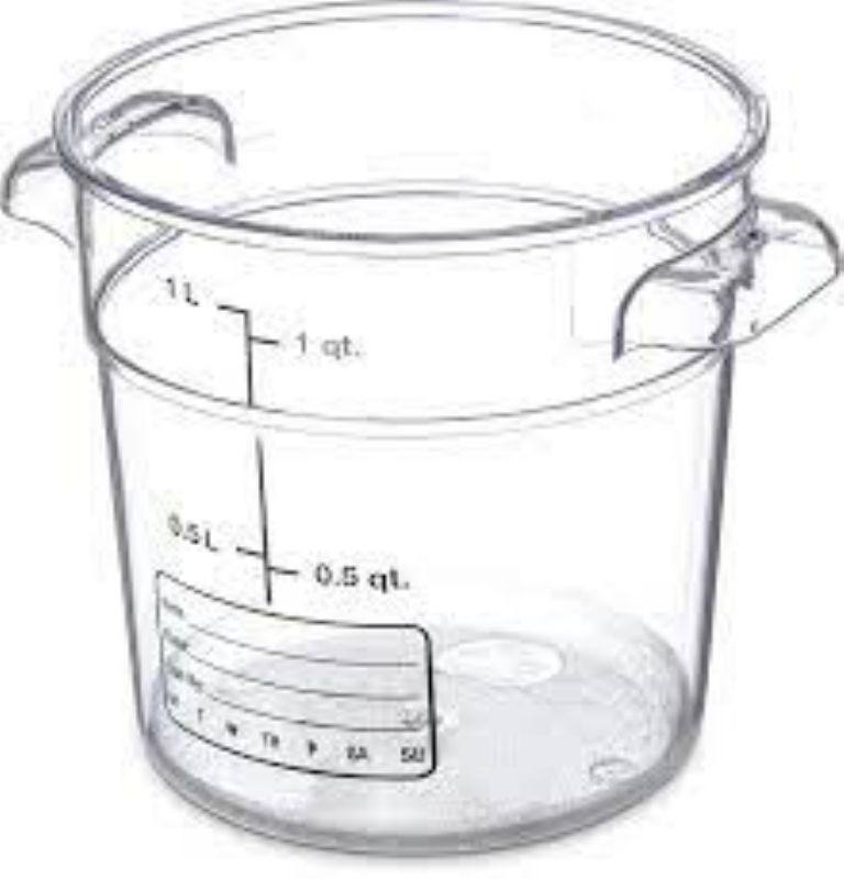 CONTAINER FOOD STORAGE CLR ROUND 1QT