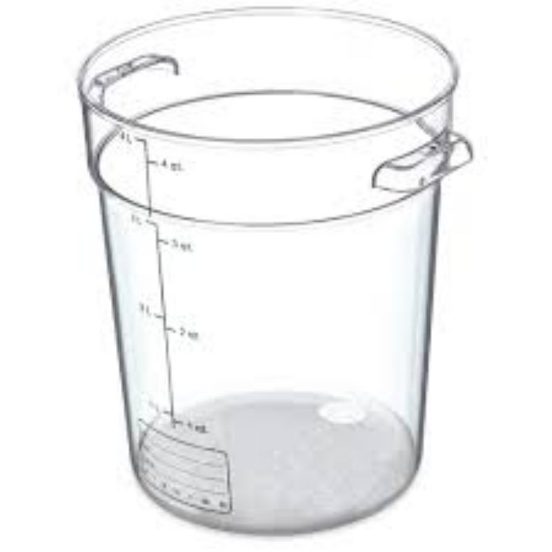 CONTAINER FOOD STORAGE CLR ROUND 4QT