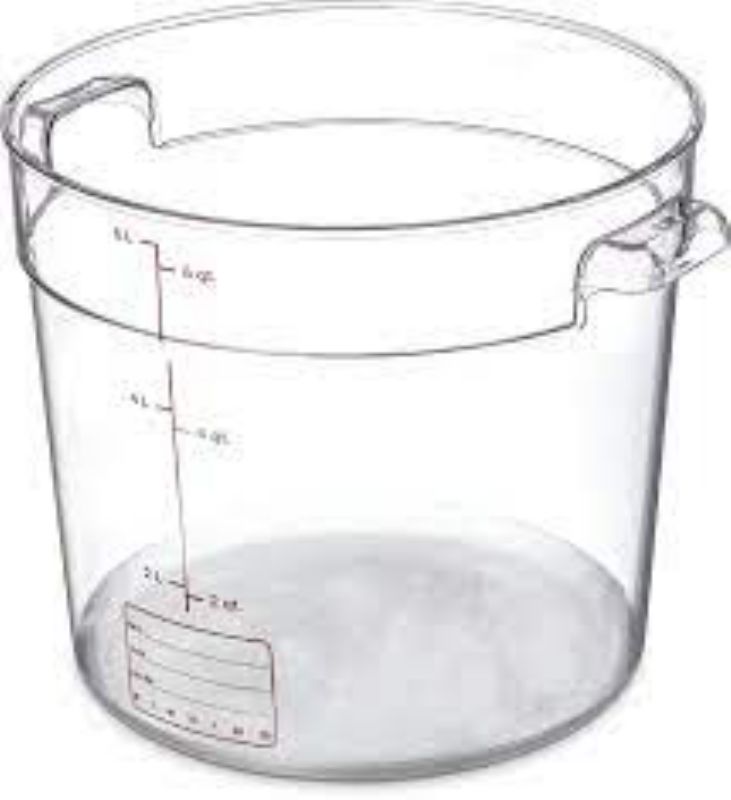 CONTAINER FOOD STORAGE CLR ROUND 6QT