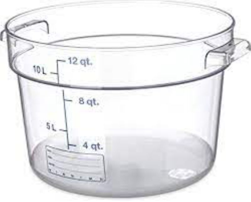 CONTAINER FOOD STORAGE CLR RND 12 QT