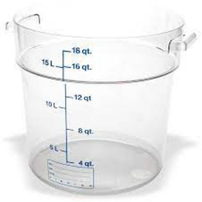 CONTAINER FOOD STORAGE CLR RND 18 QT