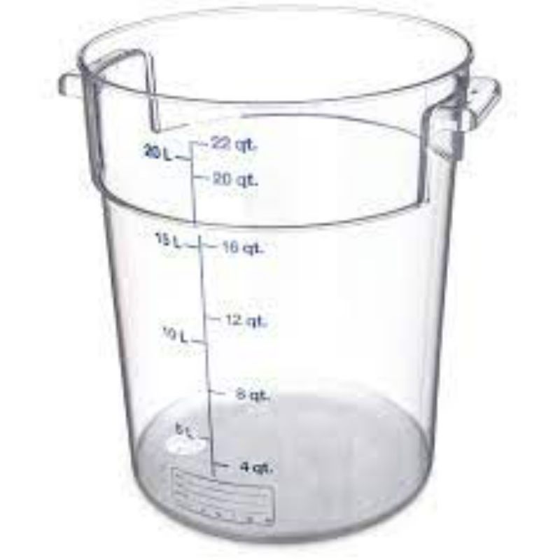 CONTAINER FOOD STORAGE CLR RND 22 QT