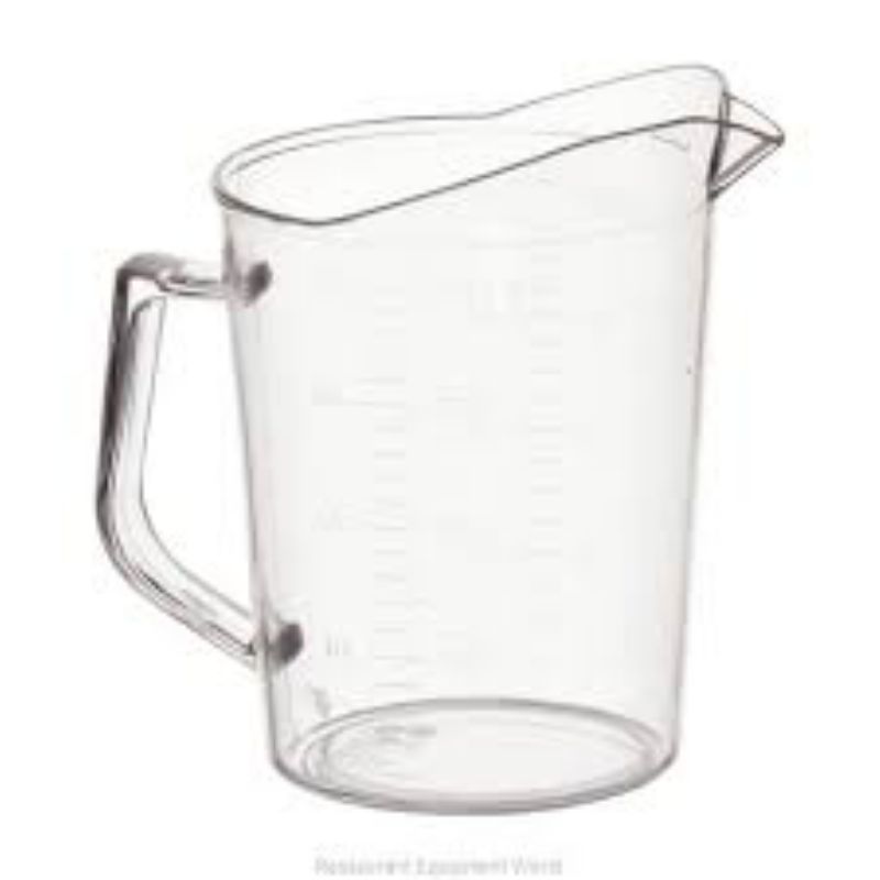 MEASURE CUP PLASTIC CLEAR 1 QT