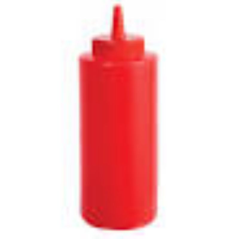 BOTTLE SQUEEZE RED 8 OZ