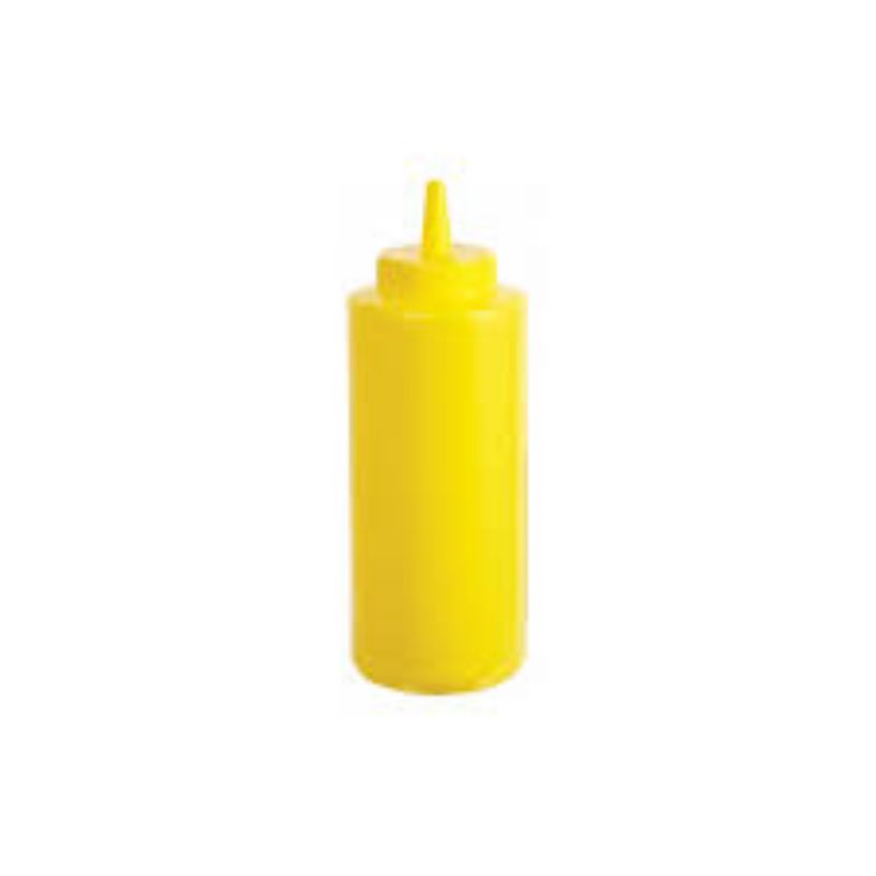 BOTTLE SQUEEZE YELLOW 8 OZ