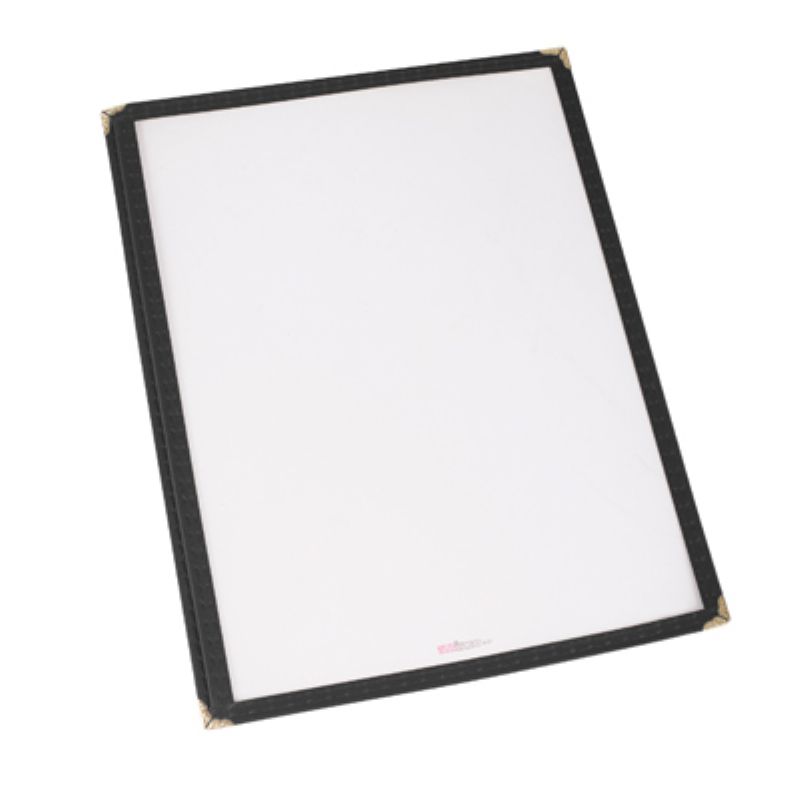 MENU COVER BLACK 8.5X11