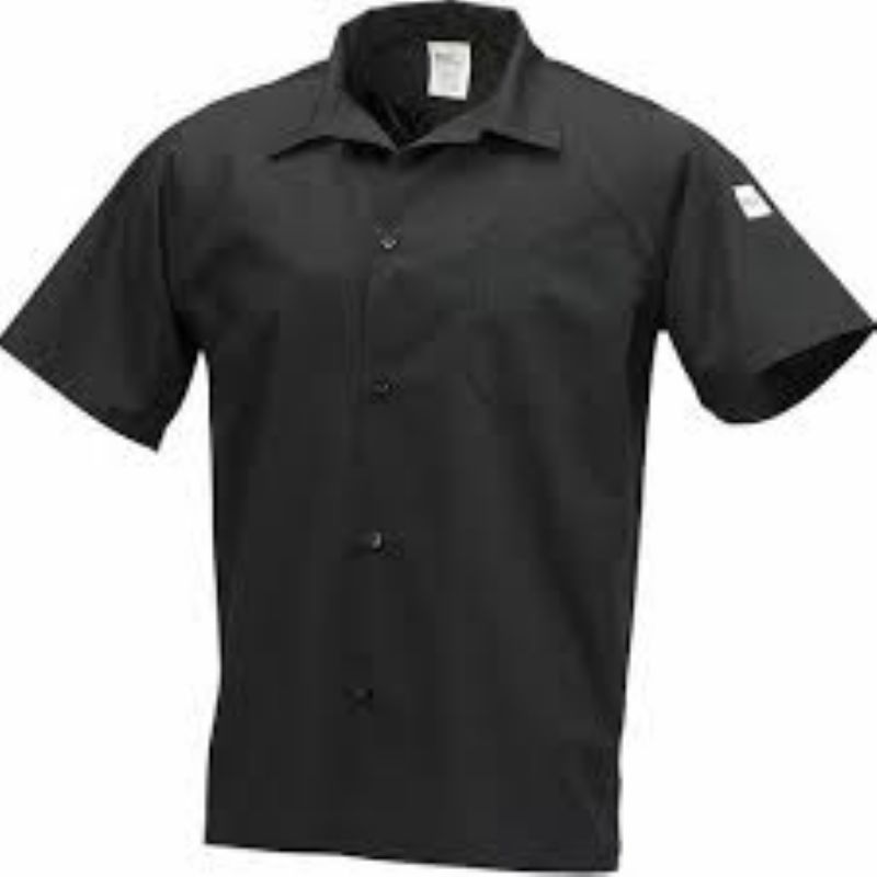 SHIRT CHEF UNISEX BLACK MEDIUM