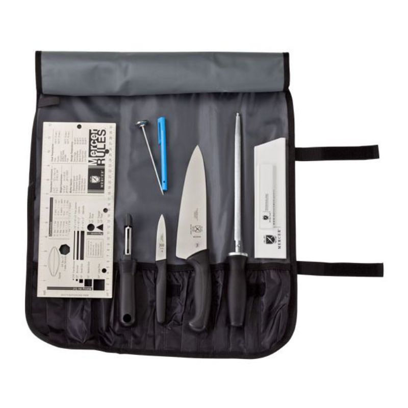 KNIFE SET CULINARY W/KNIFE ROLL 7 PC