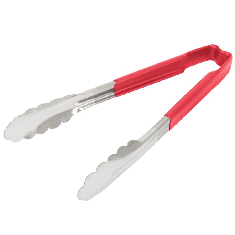 TONG UTILITY S/S RED KOOL-TOUCH 9.5