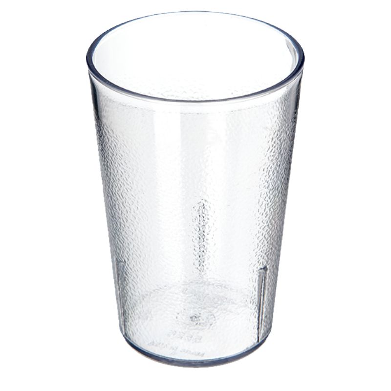 TUMBLER PLASTIC PEBBLED CLEAR 8 OZ