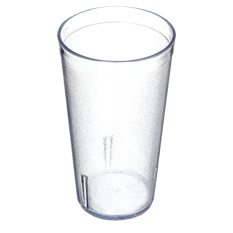 TUMBLER*PLASTIC PEBBLED CLEAR 16 OZ