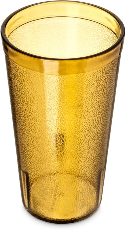 TUMBLER PLASTIC PEBBLED AMBER 16 OZ