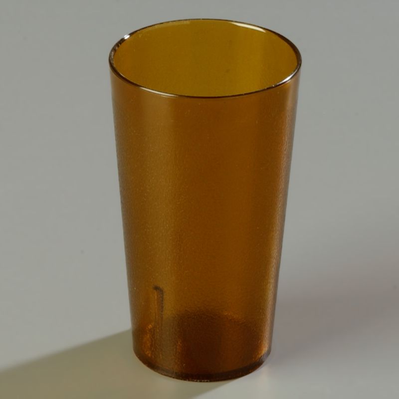 TUMBLER PLASTIC PEBBLED AMBER 16 OZ