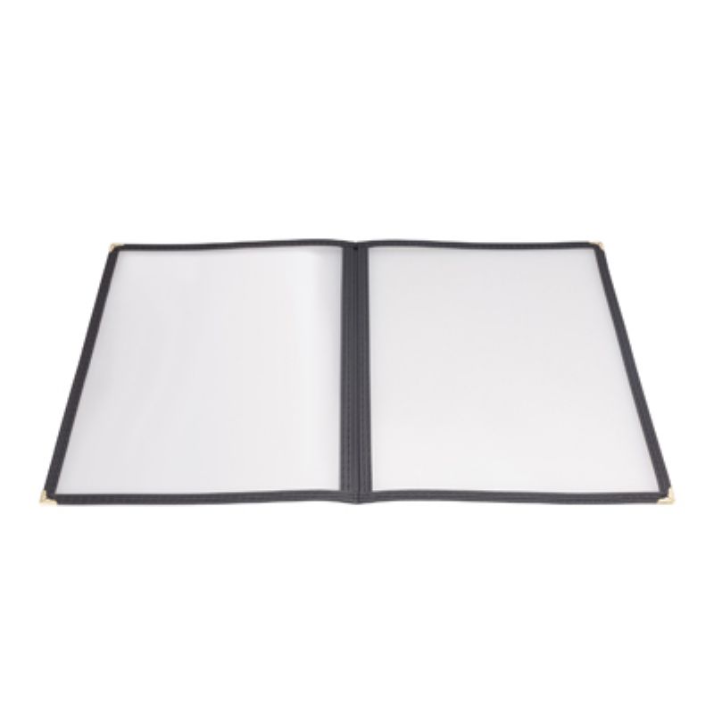 MENU COVER DBL BLACK 4 VIEW 14X8.5