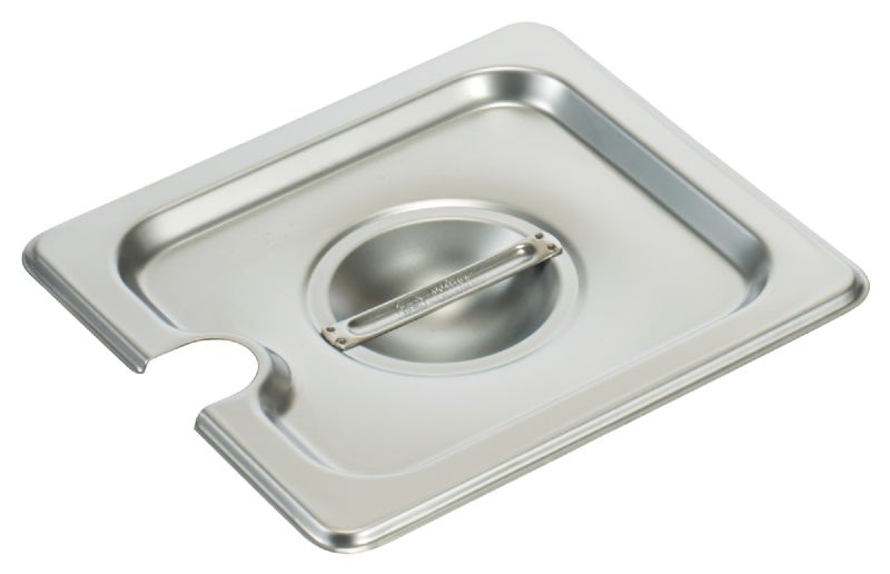 COVER STEAM PAN NOTCHED S/S 1/6 SZ