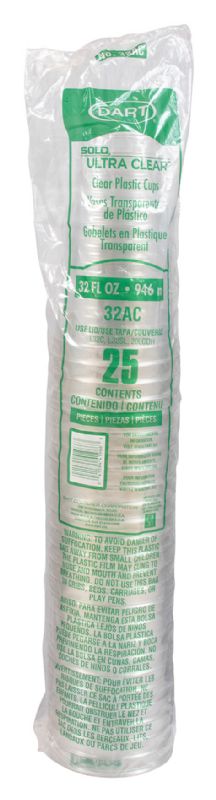 CUP PLASTIC CLEAR 32 OZ