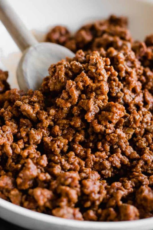 BEEF TACO MEAT SEASONED FC