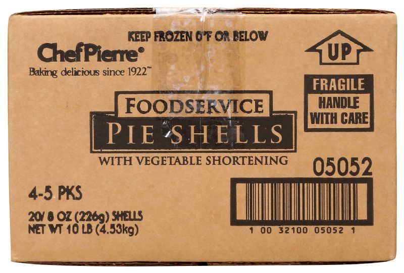 SHELL PIE DEEP DISH UNBKED 9