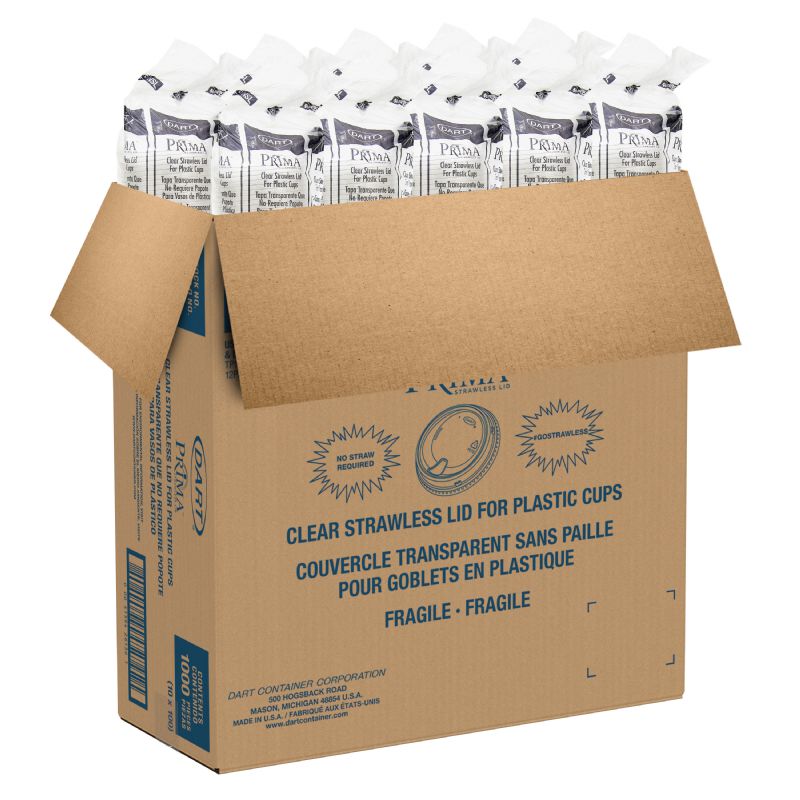LID STRAWLESS CLEAR PLASTIC