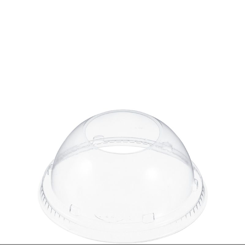 LID PLSTC CLR DOME HOLE 32 OZ